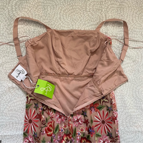 SAM EDELMAN Floral Embroidered Midi Dress Size 0 NWT - Picture 11 of 14